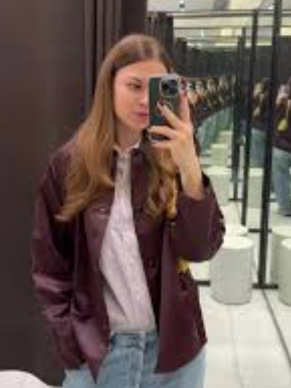 Zara Lightweight Satin Jacket